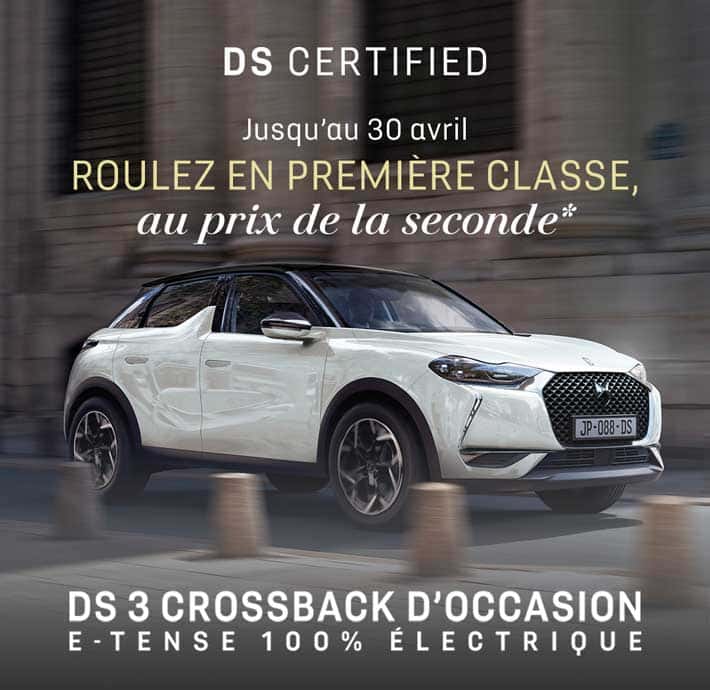 operation vehicule occasion ds certified ds 3 crossback ds store valence