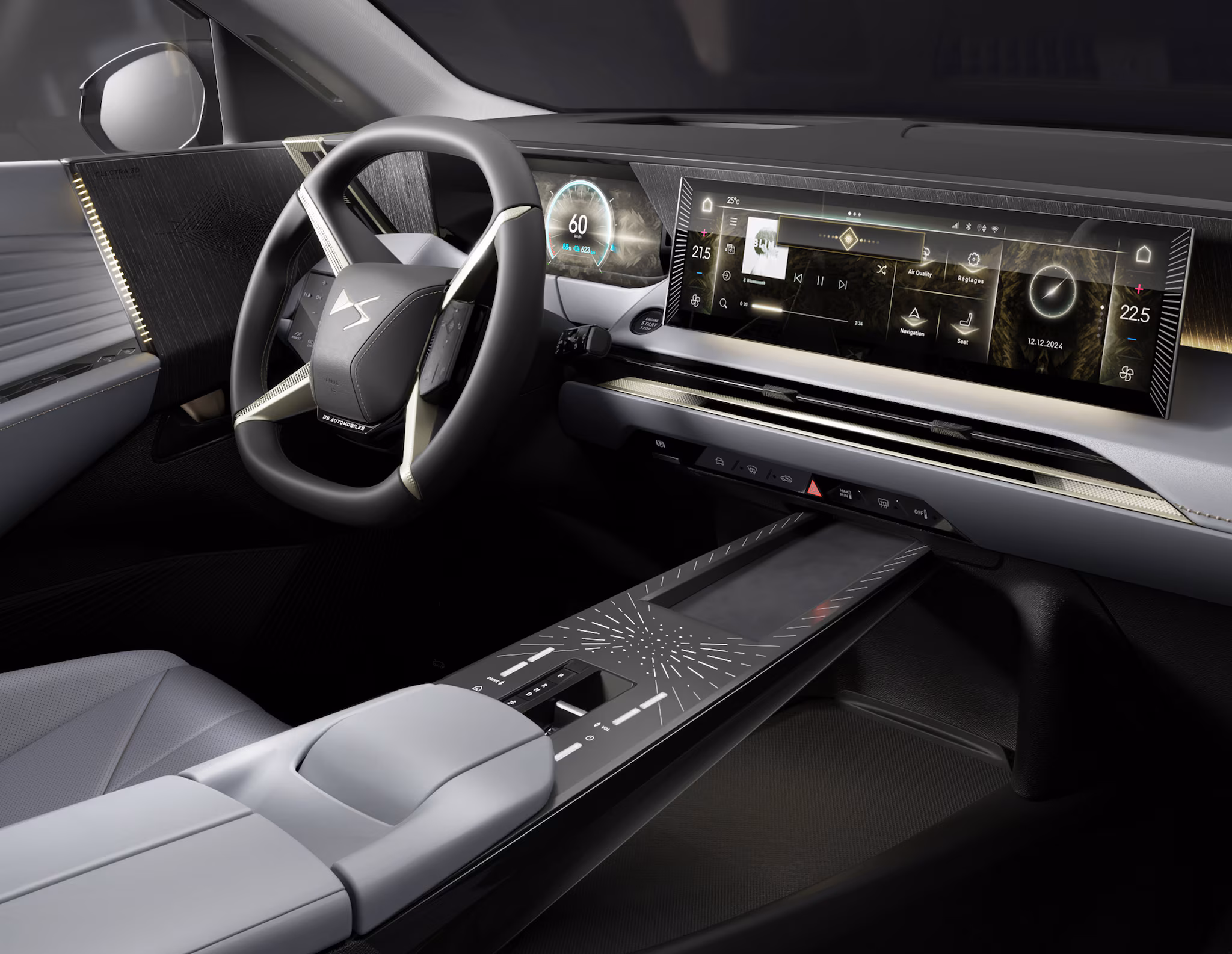 interieur ds n7 E TENSE électrique SUV valence